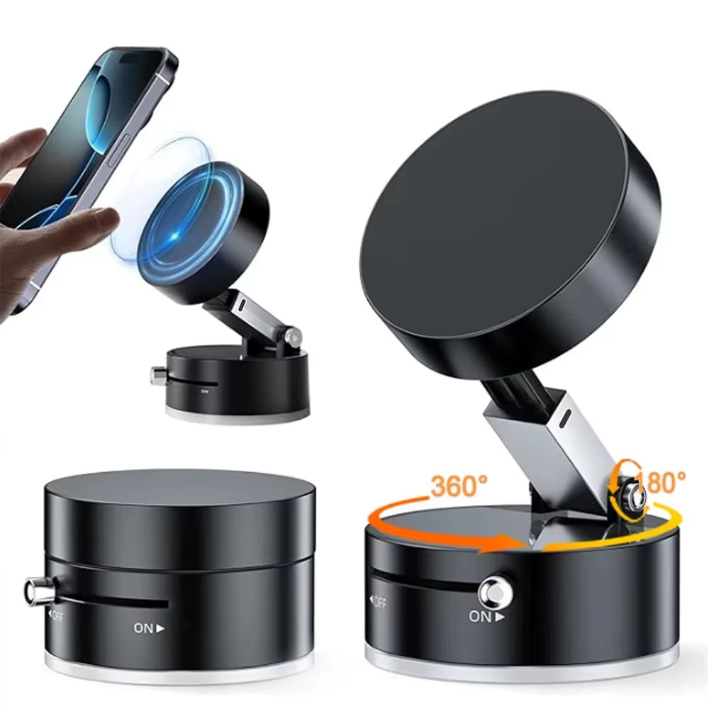 GripVault™ Magnetic Vacuum Phone Mount
