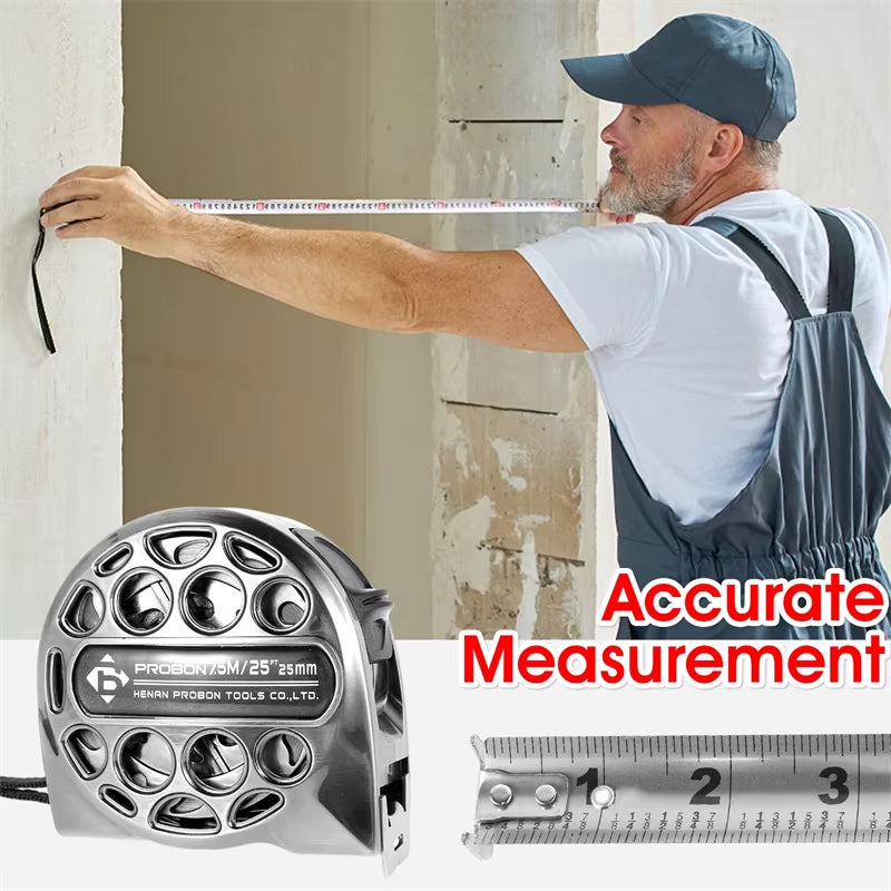 Heavy-Duty Waterproof Tape Measure (3M / 5M / 7.5M) – High-Precision Measuring Tool for Home & Woodworking