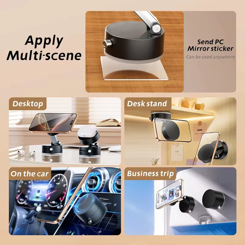 GripVault™ Magnetic Vacuum Phone Mount