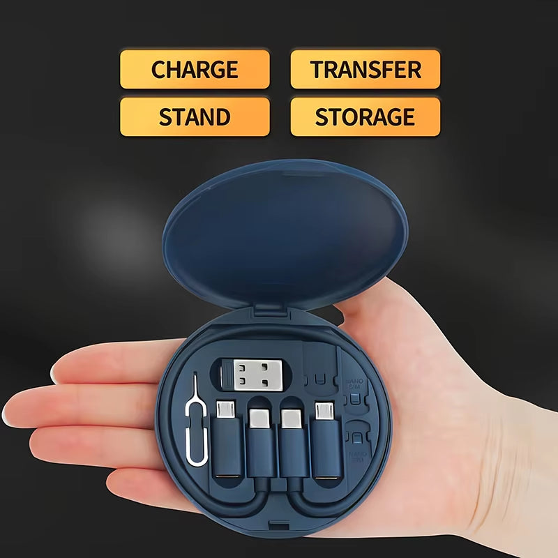 All-in-One 65W Fast Charging Cable Kit – USB-C to C with Multi-Device Adapters & Storage Case