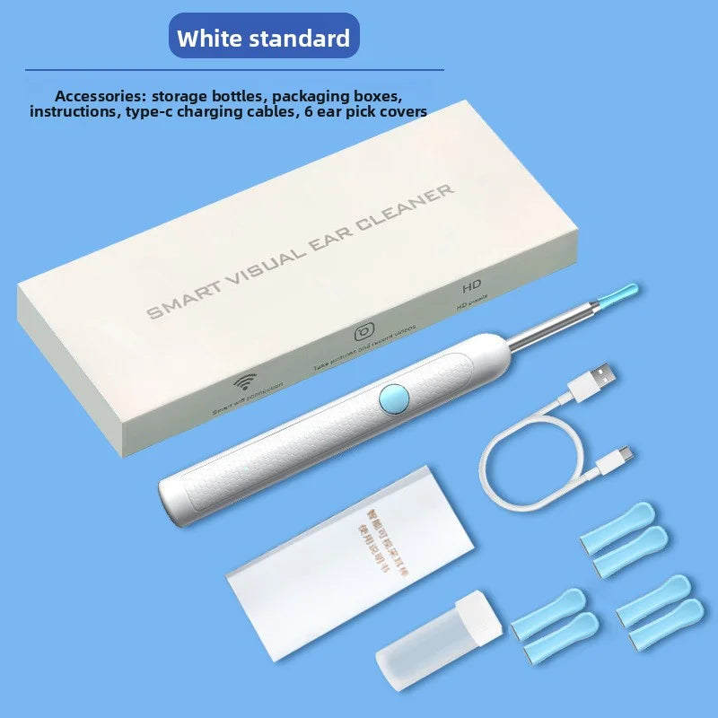 Wireless Ear Cleaning Camera – Rechargeable HD Ear Wax Removal Tool with LED Light & Silicone Tips
